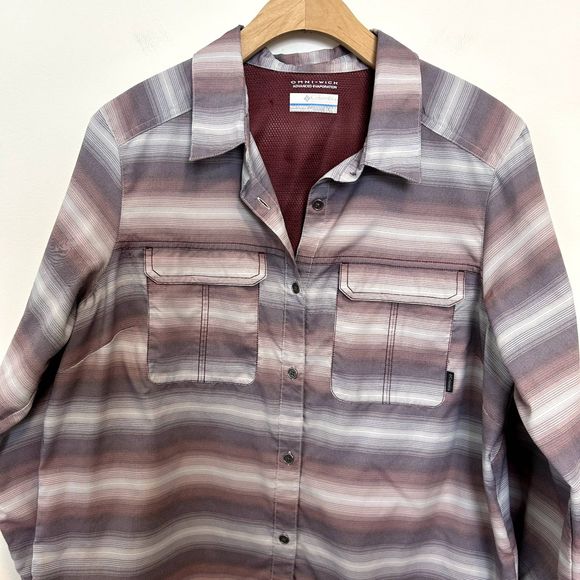 Columbia Pilsner Peak Ombre Long Sleeve Ditty Long Sleeve Omniwick Shirt Size XL - Picture 6 of 16